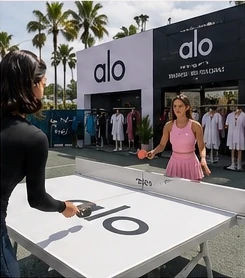Illustrative wellness lounge activation concept; not a confirmed sponsor or an event photograph
